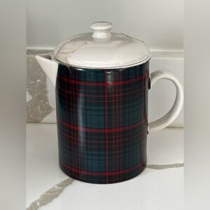 New Magnolia Hearth and Hand Plaid Tea Pot